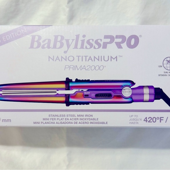 BaByliss Other - BaBylissPRO Nano Titanium Prima2000 Hair Mini Iron